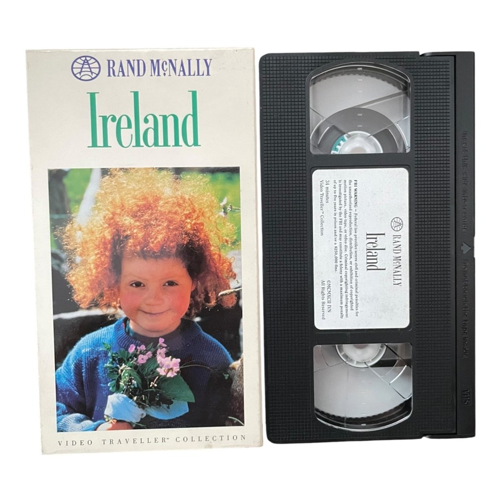 Rand McNally Ireland VHS Tape Video Traveller Collection 1992 Travel Documentary